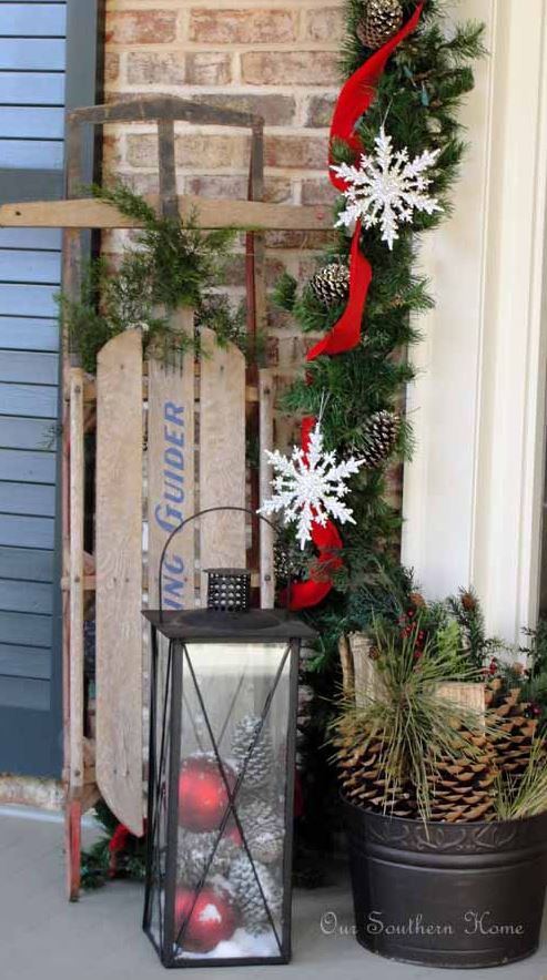 Winter Front Porch Decor - Life Love Larson