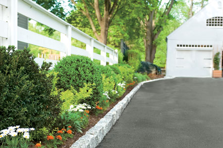Edge your driveway for a clean look Edge your driveway to add curb appeal