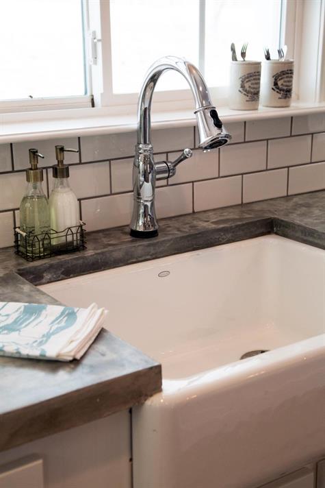 farm house sink new faucet install a new faucet
