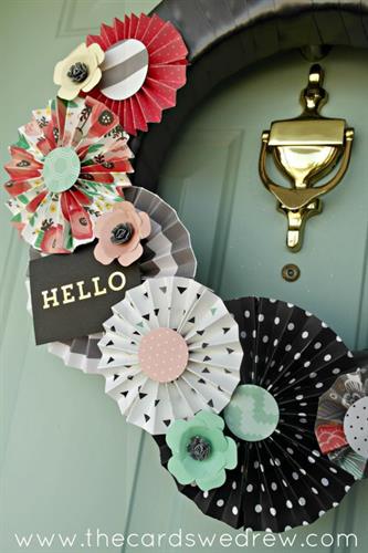 Modern + Crafty Spring Wreath