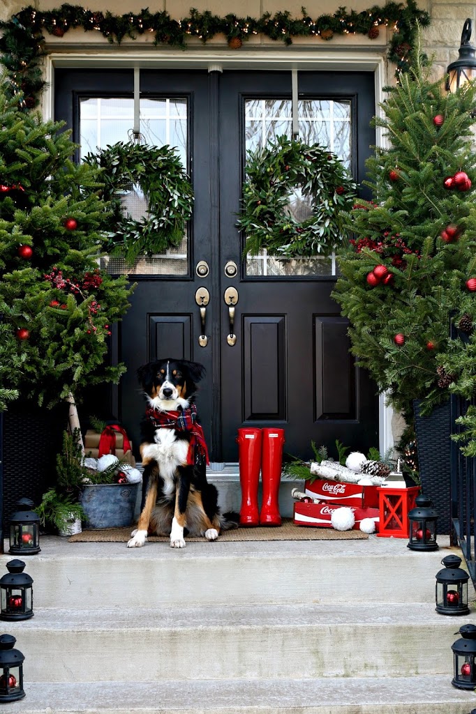 Winter Decorating Idea: Use Coke crates to get a nostalgic look.