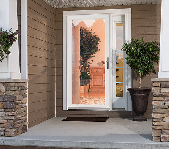 What are some retailers that offer Larson screen door parts?