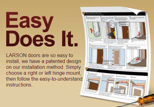 easiest storm door to install