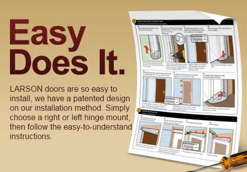 What are some retailers that offer Larson screen door parts?