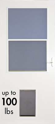 The New Storm Door Is A Pet Too Large Pet Door
